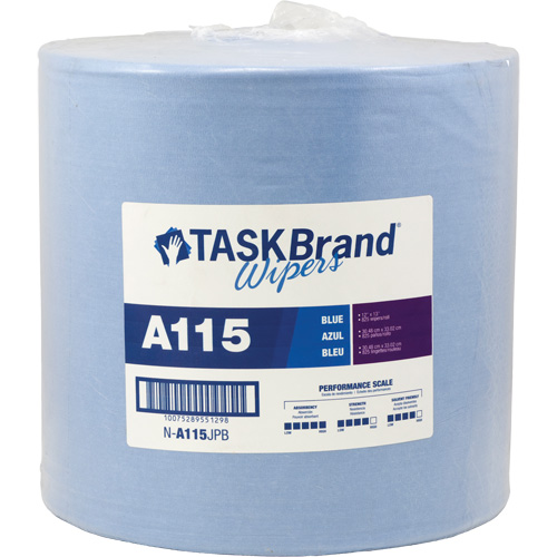 TaskBrand&reg; A115 Advanced Performance Wipers, Heavy-Duty, 13" L x 12" W Equipment World