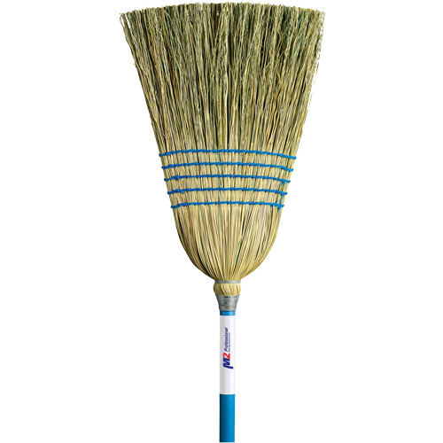 Light-Duty Indoor/Outdoor Corn Broom, 5-String, Wood Handle Equipment World