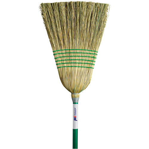 Light-Duty Corn Broom, 6-String, Wood Handle Equipment World