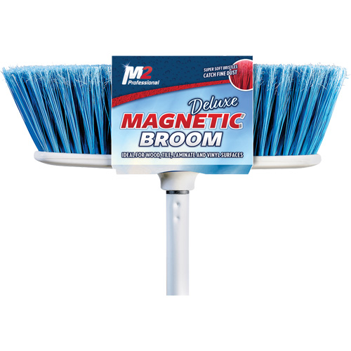 Flat Magnetic Indoor Broom with Handle, 48" Long Equipment World