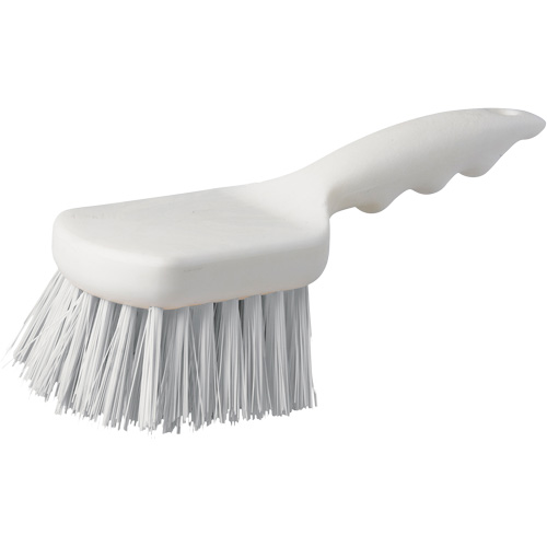 Short Handle Pot Brush, 9" L, Polypropylene Bristles, White Equipment World