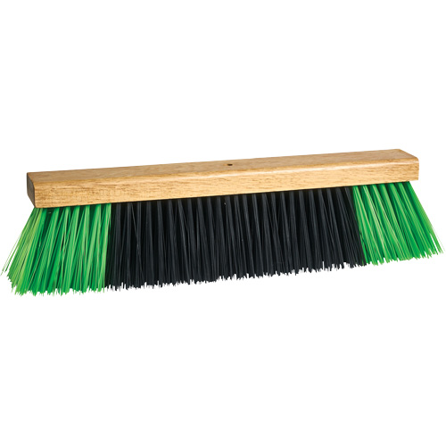 Bulldog Push Broom Head, 24", Coarse, PVC Bristles Equipment World