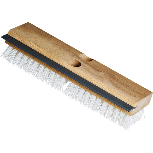 Utility Scrub Brush & Squeegee, 11" L, Polypropylene Bristles, White Equipment World
