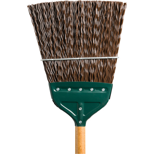 Track & Switch Broom, Wood Handle, Polypropylene Bristles, 52" L Equipment World