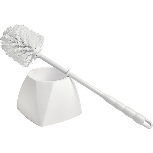 Bowl Brush with Caddy, 15-1/2" L, Polypropylene Bristles, White Equipment World