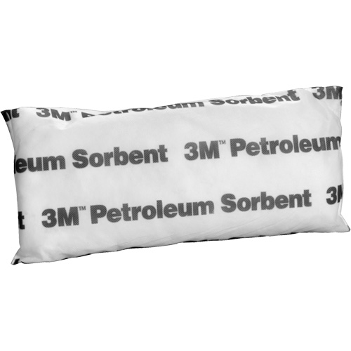 Petroleum Sorbent Mini-Pillow, Oil Only, 15" L x 7" W, 12.7 gal Absorbency/Pkg. Equipment World