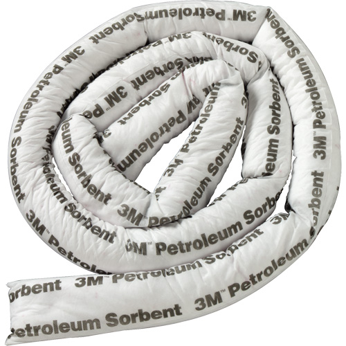 Petroleum Sorbent Mini-Boom, Oil Only, 1' L x 3" W, 15.7 gal Absorbancy Equipment World