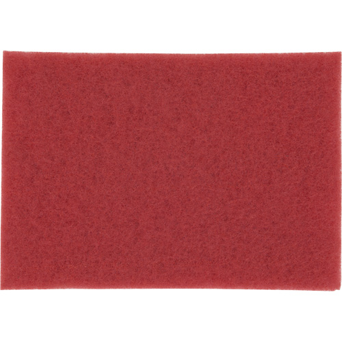 Hi-Performance Pad, 14" x28", Buffing/Cleaning, Red Equipment World