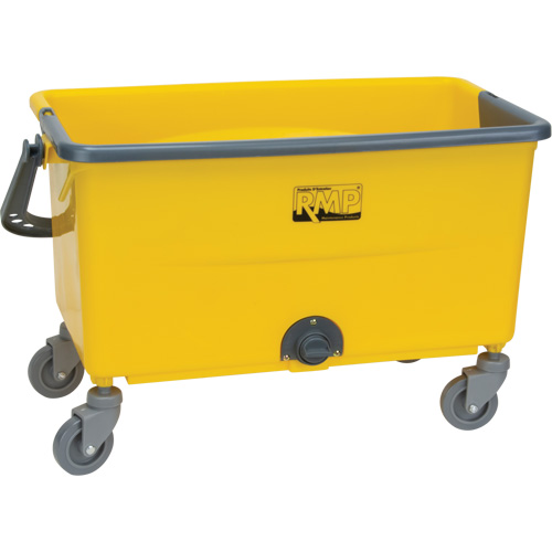 Microfibre Mop Bucket & Wringer, Strainer, 11 US Gal. (44 Quart), Yellow Equipment World