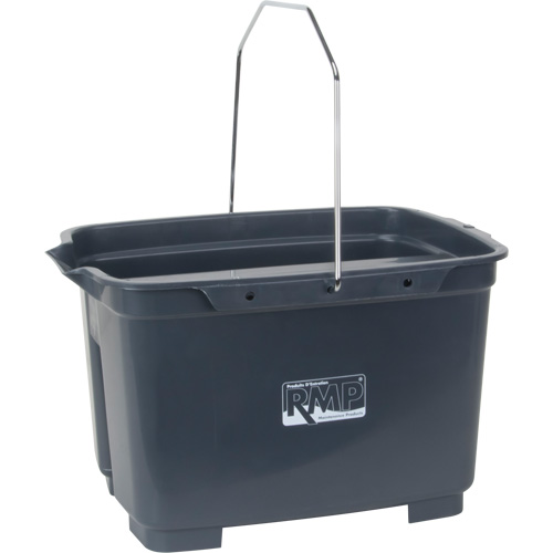 Dual Compartment Bucket, 4.75 US Gal. (19 qt.) Capacity, Grey Equipment World