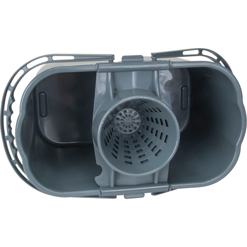 Mop Pail & Wringer, Strainer, 3.75 US Gal.(15 Quart), Grey Equipment World