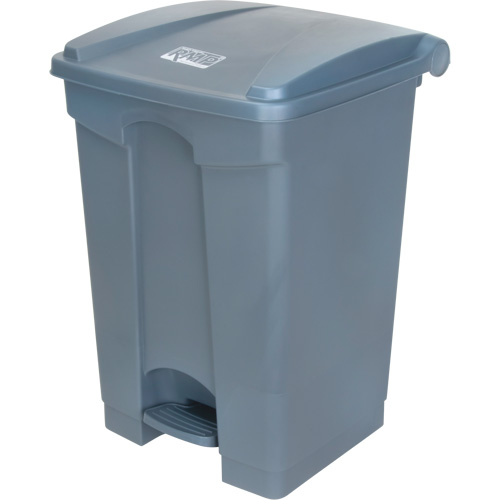 Step-On Garbage Can, Plastic, 12 US gal. Capacity Equipment World