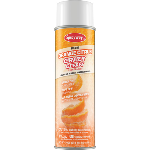 Orange Citrus Crazy Clean, 19 fl. oz., Aerosol Can Equipment World