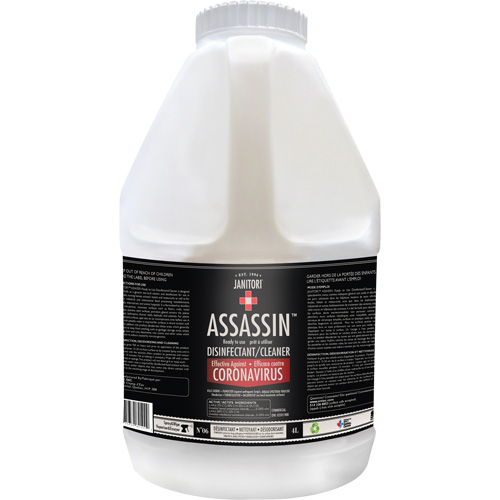 Janitori Assassin Ready-to-Use Disinfectant Cleaner, 4 L, Jug Equipment World