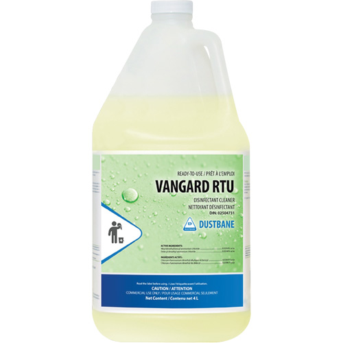 Vangard Ready-to-Use Disinfectant, 4 L, Jug Equipment World