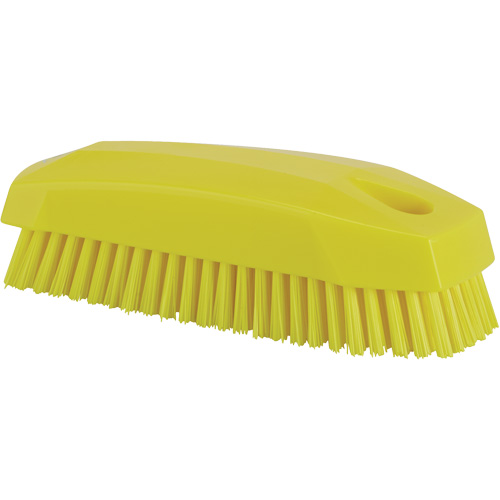 Hand Brush, Stiff Bristles, 5" Long, Yellow Equipment World
