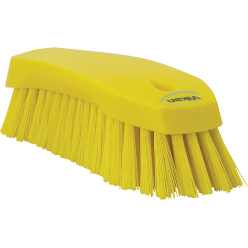 Grande brosse &agrave; main oblique, Soies Ferme, Longueur de 8", Jaune Equipment World
