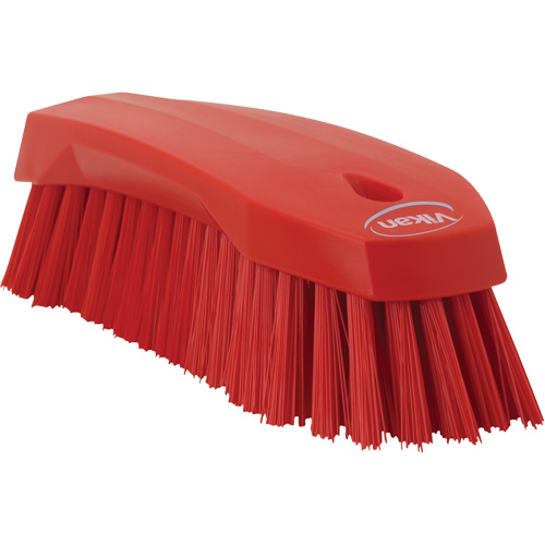 Grande brosse &agrave; main oblique, Soies Ferme, Longueur de 8", Rouge Equipment World