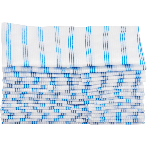 Disposable Single-Use Cloths, Microfibre, Blue/White Equipment World