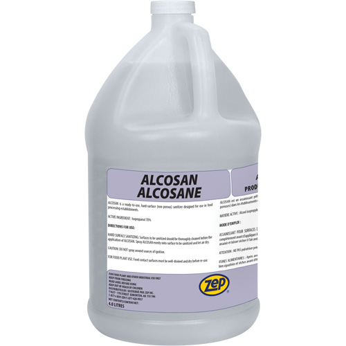 Alcosan Hard Surface Sanitizer, 4 L, Jug Equipment World