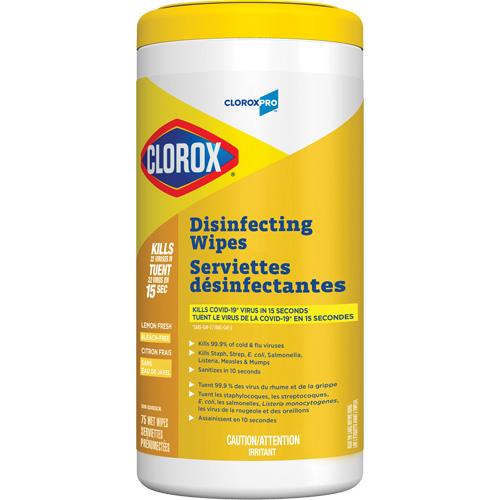 Disinfecting Wipes, 75 Count Equipment World