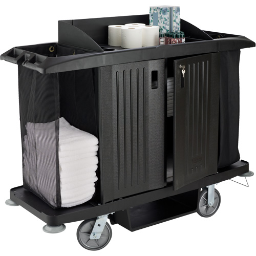 Executive Full-Size Housekeeping Cart with Doors Equipment World