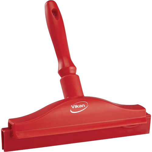 Double Blade Ultra Hygiene Squeegee, 10", Red Equipment World