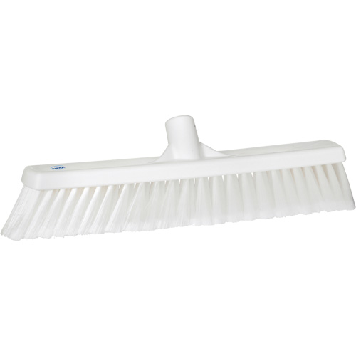 Fine Particle Push Broom, Fine/Split Bristles, 16-1/4", Polypropylene, White Equipment World