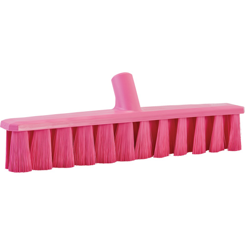 UST Soft Push Broom, Fine Bristles, 15-1/4", Polyester, Pink Equipment World