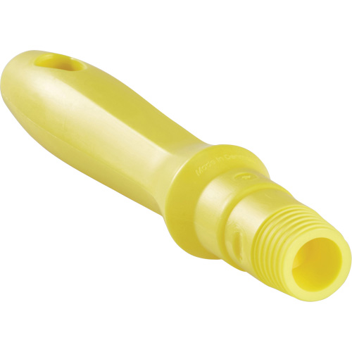 Mini Handle, Brush/Pad Holder/Scraper/Squeegee, Yellow, Standard, 6-1/4" L Equipment World
