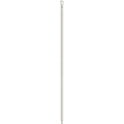 Ultra Hygiene Handle, Broom/Brush/Pad Holder/Scraper/Squeegee, White, Ergonomic, 67" L Equipment World