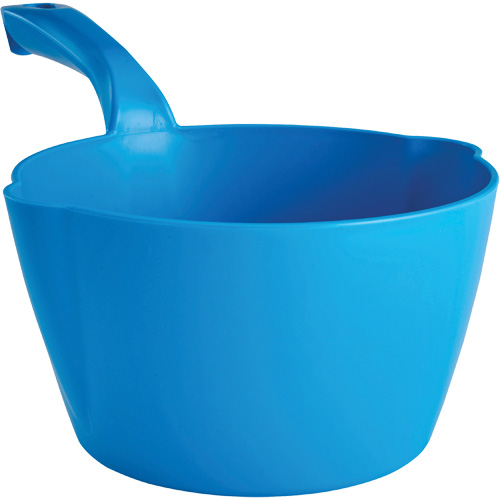 Round Bowl Scoop, Plastic, Blue, 64 oz. Equipment World