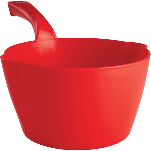 Round Bowl Scoop, Plastic, Red, 64 oz. Equipment World
