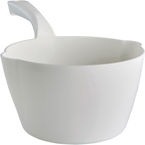 Round Bowl Scoop, Plastic, White, 64 oz. Equipment World