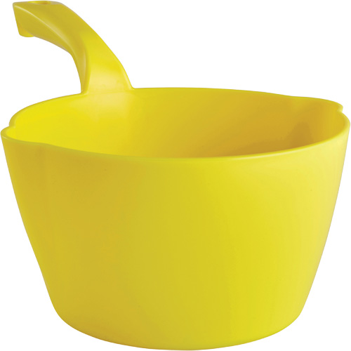 Round Bowl Scoop, Plastic, Yellow, 64 oz. Equipment World