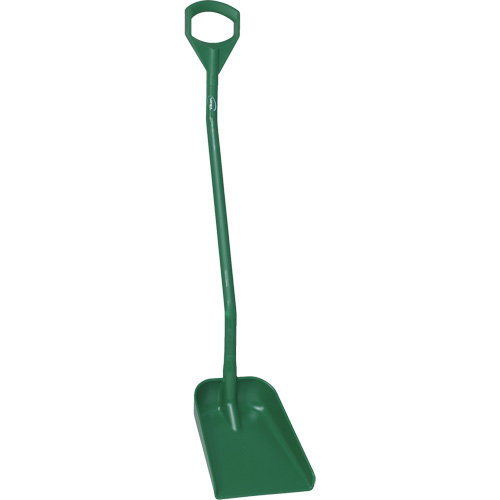 Ergonomic Small Blade Shovel, 50" Length, Plastic, Green Equipment World