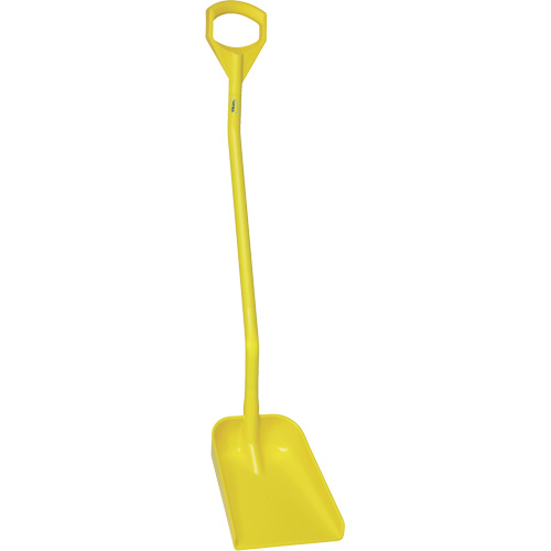 Ergonomic Small Blade Shovel, 50" Length, Plastic, Yellow Equipment World