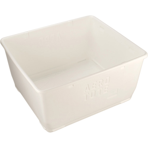 Aero-Tote Tub with Drain Plug, Plastic, White Equipment World