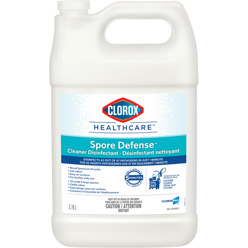 D&eacute;sinfectant nettoyant Clorox Healthcare Spore Defense, 3,78 L, Cruche Equipment World