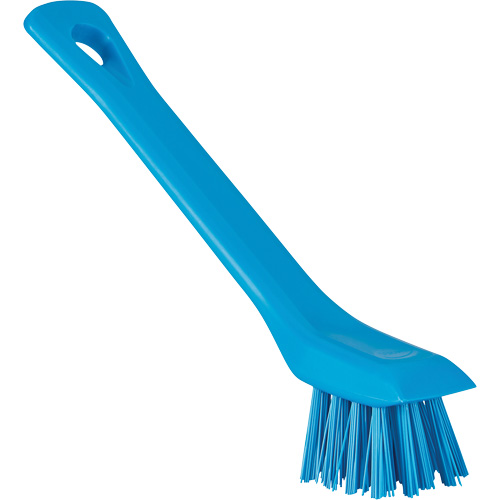 Brush with Scraping Edge, Stiff Bristles, 6" Long, Blue Equipment World