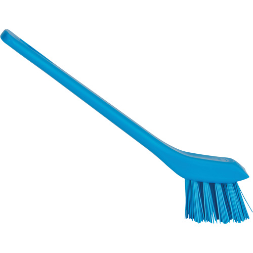 Brush with Scraping Edge, Stiff Bristles, 6" Long, Blue Equipment World