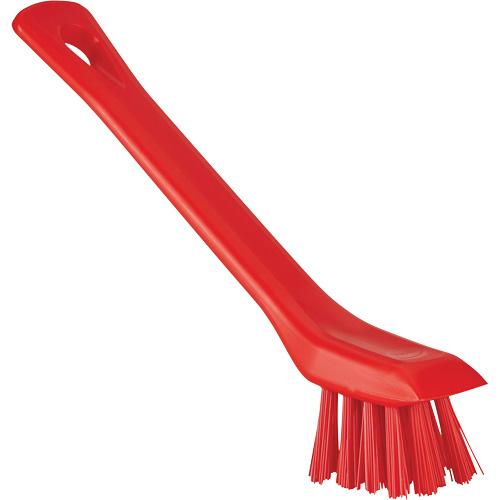 Brush with Scraping Edge, Stiff Bristles, 6" Long, Red Equipment World