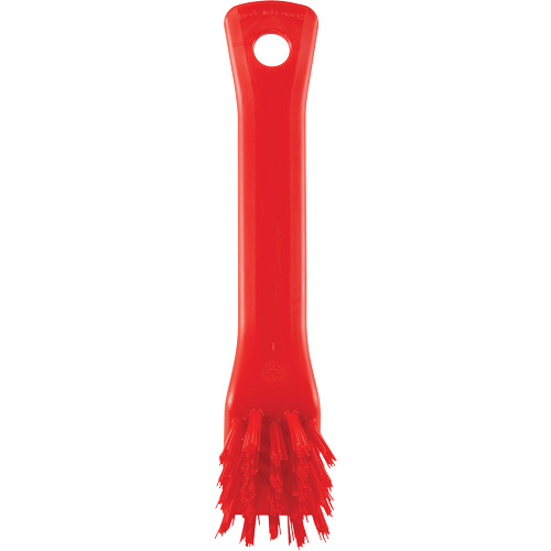 Brush with Scraping Edge, Stiff Bristles, 6" Long, Red Equipment World