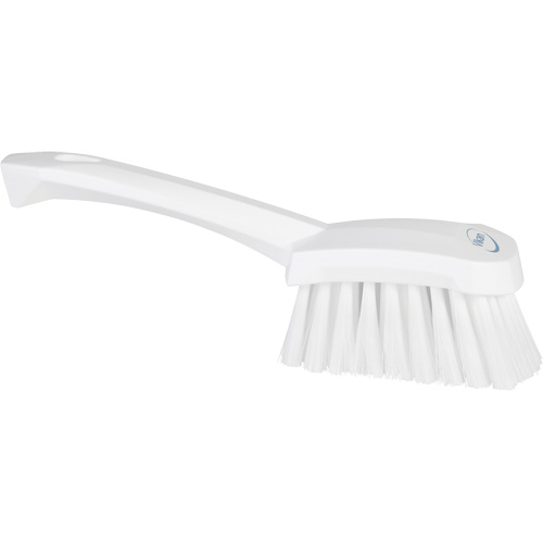 Short-Handled Washing Brush, Soft Bristles, 10-1/2" Long, White Equipment World