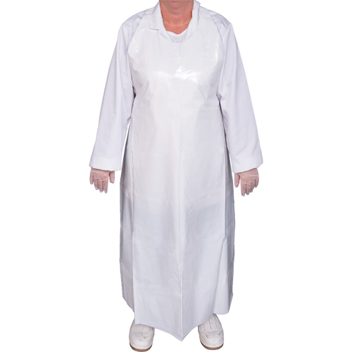 Top Dog 6 Mil. Apron, Polyurethane, 50" L x White Equipment World
