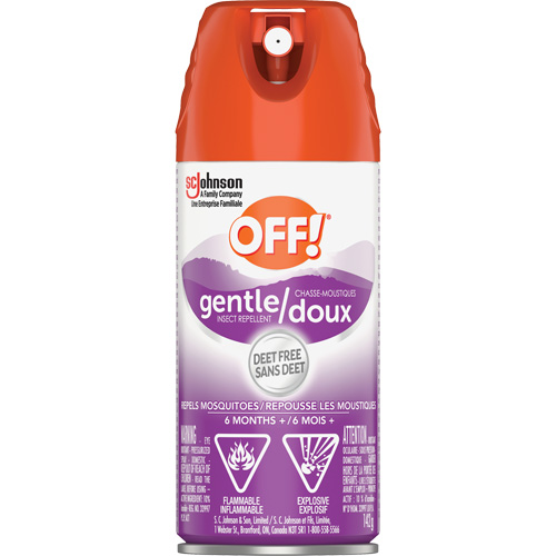 R&eacute;pulsif &agrave; insectes doux Off!, Sans DEET, A&eacute;rosol, 142 g Equipment World