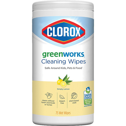 GreenWorks Cleaning Wipes, 75 Wipes Equipment World