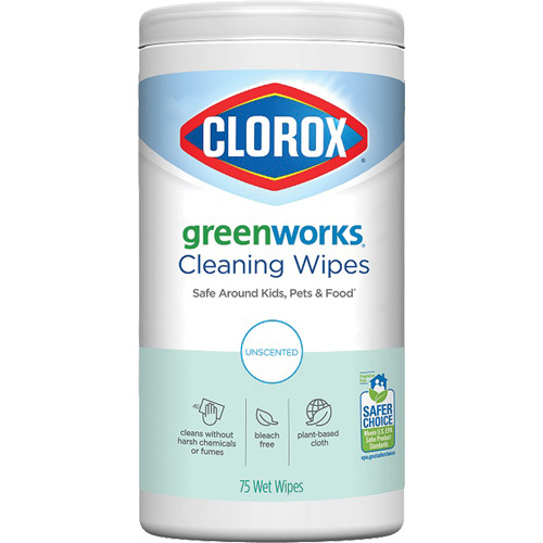 GreenWorks Cleaning Wipes, 75 Wipes Equipment World