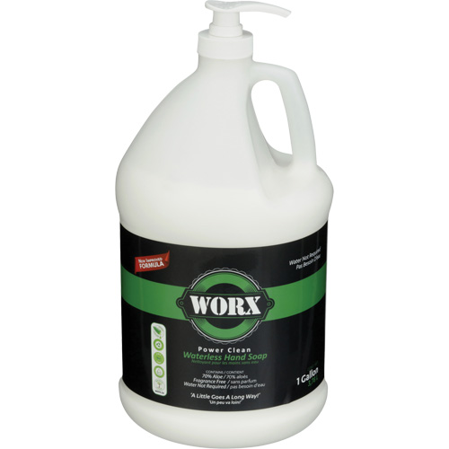 Power Clean Waterless Hand Soap, Liquid, 3.78 L, Unscented Equipment World