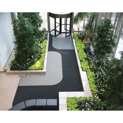 Supreme Knob Entrance Matting, Wiper/Scraper, 6-5/6' x 6' x 7/16", Charcoal Equipment World